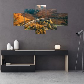 Obraz mostu w szkockiej dolinie (125x70 cm)