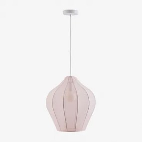 Lampa Sufitowa Wisząca Z Metalu I Tkaniny Belisa Cotton Candy & Ø40 Cm - Sklum
