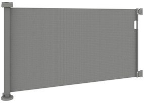 PawHut Rozsuwana bramka ochronna na schody 0-136cm Wysokość 87 cm Bramka dla zwierząt domowych 142 x 10 x 87 cm Szara