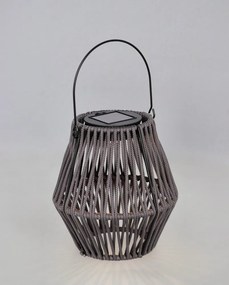 Szary lampion LED solarny (wysokość 17 cm) Juny – Yes Everyday