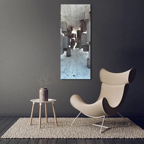 Foto obraz na ścianę akryl pionowy Sześciany w betonie