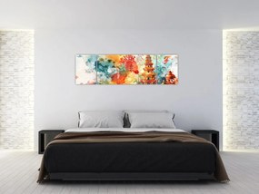 Obraz - Ilustracja akwarelowa (170x50 cm)