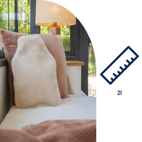 Beżowy termofor z mikropluszu 2 l Warmers – Tiseco Home Studio