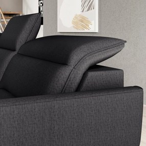 Narożnik MURILLO XL z elektryczną regulacją siedziska Lewostronny w tkaninie VOUGE 18 WERSAL