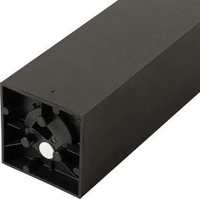 Stojąca lampa ogrodowa czarna z przydymionym szkłem 80 cm IP44 - Charlois