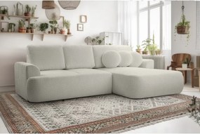 Narożnik VELO wolnostojący układ L strona Prawa z funkcją spania w tkaninie Coral 65