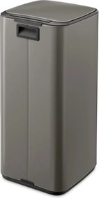 Szary stalowy kosz na śmieci z pedałem 30 l Bo – Brabantia