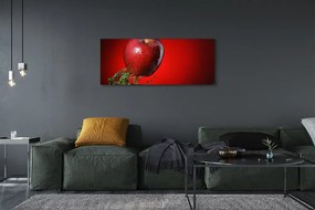 Obraz drukowany na płótnie Jabłko Zanurzone w Wodzie