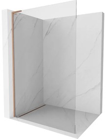 Mexen Kioto L ścianka prysznicowa Walk-in 100 x 200 cm, transparent, miedź szczotkowana - 800-100-103-65-00