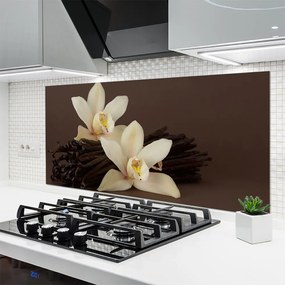 Panel Szklany do Kuchni Botaniczny Aromat Wanilii