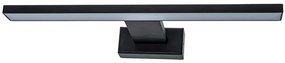 Kinkiet nad lustro do łazienki czarny - N018-Folind 7W 30x12x4 cm