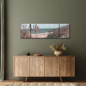 Obraz - Różowa plaża (170x50 cm)