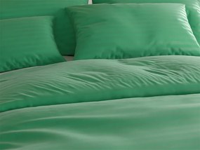 PrzytulneMieszkanie.pl PrzytulneMieszkanie.pl Hotelowa pościel z mikrofibry JASMINE ciemnozielona - pasek 2 cm Rozmiar pościeli: 2 szt 70 x 90 cm | 200 x 220 cm