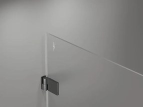 Mexen Lunar-B drzwi prysznicowe uchylne lewe 95 cm, transparent, gun gray szczotkowany - 832-095-000-66-00-L