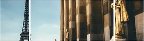 Obraz z placu Trocadero, Paryż (170x50 cm)