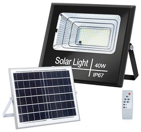 Aigostar - LED Ściemnialny naświetlacz solarny LED/40W/3,2V IP67 + pilot