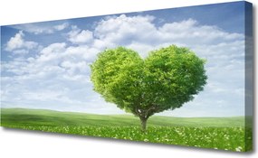 Obraz canvas na ścianę Drzewo z Motywem Serca
