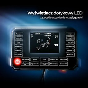 Fotel Masujący VX MAX Wypoczynkowy Relaksacyjny Brązowy Ekoskóra Nowoczesny
