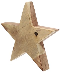 Dekoracja Wooden Star II 20x4x20 cm