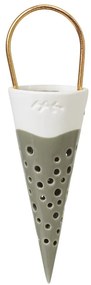 Zielona ceramiczna wisząca dekoracja Kähler Design Cone, wys. 14,5 cm