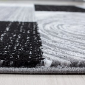 Dywan nowoczesny Parma prostokąty szaro-czarny 140 cm x 200 cm