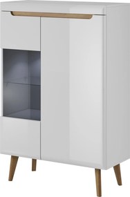 Witryna NORDICO 134 x 90 cm stojąca