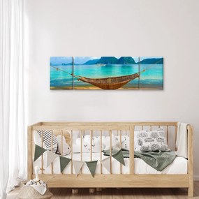 Obraz - Hamak na plaży 3 (170x50 cm)