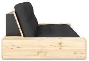 Ciemnoszara rozkładana sofa 244 cm Base – Karup Design