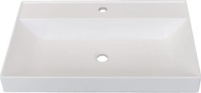 Zestaw umywalka z konglomeratu NAVI 70 x 45 cm + stojąca konsola NAVI Step | Różne kolory | Różne rozmiary : Kolor - Czarny, Otwory na baterię - Bez otworów, Rozmiar - 60 x 45 cm