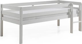 Białe podwyższone łóżko dziecięce Vipack Pino, 90x200 cm