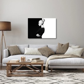Obraz - Kobieta à la yin i yang (70x50 cm)