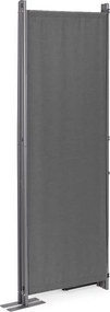 Parawan ogrodowy składany AW-022, 167x216 cm, 4-panelowy, kolor szary