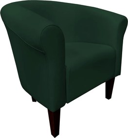 Fotel Milo tkanina Eko-skóra elegancki fotel do salonu i gabinetu : Kolor nogi - Venge, Kolor tkaniny - EKO-SKÓRA - 6D, Wysokość nogi - 20 cm