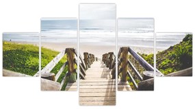 Obraz - Wejście na plażę (125x70 cm)