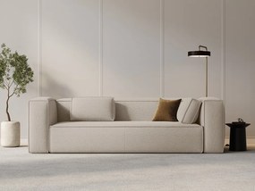 OUTLET Sofa 4-osobowa beż welur 204/94/73 Mackay od Cosmopolitan Design