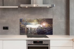 Panel Szklany Jednorożec w Magicznym Lesie