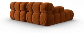 Pomarańczowa aksamitna sofa 191 cm Bellis – Micadoni Home