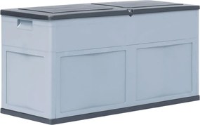 Szaro-czarna skrzynia ogrodowa 320L R4-E73