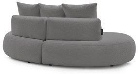 Jasnoszara sofa z materiału bouclé 260 cm Saint-Germain – Bobochic Paris