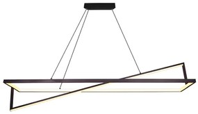 LED Żyrandol ściemnialny na lince LED/45W/230V 3000K 114 cm czarny