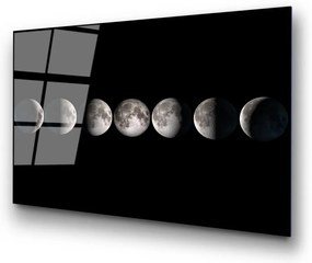 Szklany obraz 100x70 cm Moon Phases – Wallity