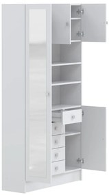 Biała szafka łazienkowa 90x182 cm Combi – TemaHome