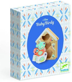 Drewniane puzzle wkładane dla dzieci Djeco Budka dla ptaków