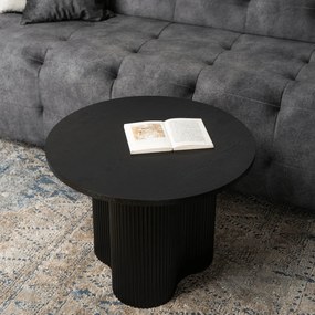 Stolik Kawowy DERIAN 60 cm Czarny Nowoczesny Loft