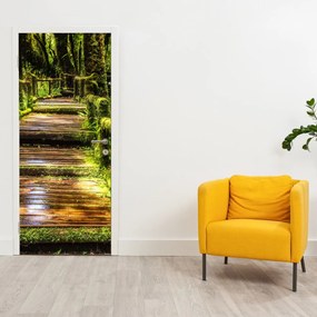Fototapeta na drzwi - Schody w lesie deszczowym (95x205cm)