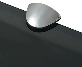 Elegancka czarna szklana półka 40x20 - Imker