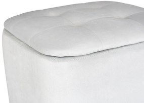 Pufa do salonu EMMA, welurowa, z miejscem do przechowywania, 42, 5 cm, WENKO