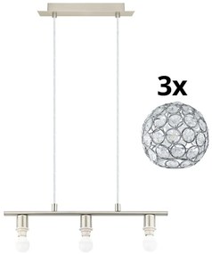 Eglo - LED lampa wisząca na linkach MY CHOICE 3xE14/4W/230V chrom