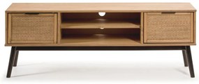 Szafka pod TV z litego drewna sosnowego 140x52 cm Natasha – Marckeric