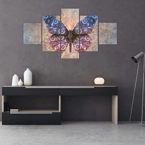 Obraz - Steampunk motyl (125x70 cm)